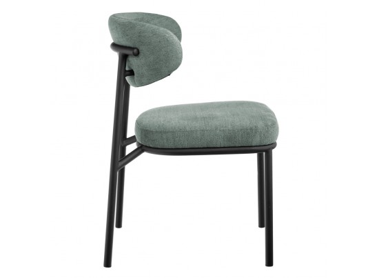 Стул Lucas 2 шалфей шенилл с чёрными ножками в Набережных Челнах