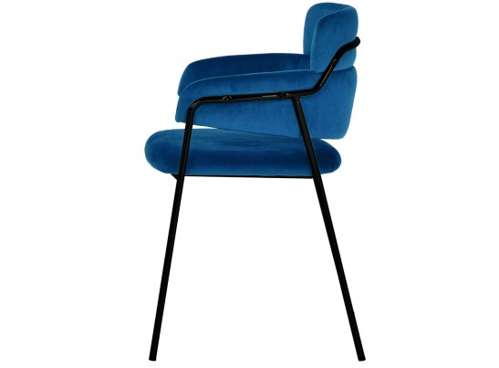 Стул Napoli синий с черными ножками в Набережных Челнах