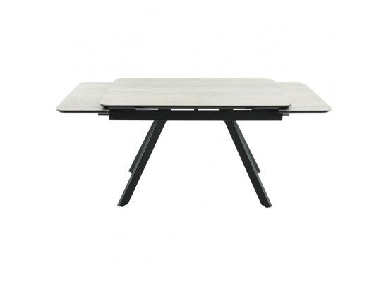 Стол Arthur раскладной 120-184x80x75см, керамогранит Dukale Henna, чёрный в Набережных Челнах