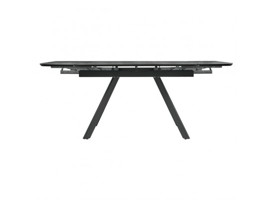 Стол Arthur раскладной 120-184x80x75см, керамогранит серый мрамор Greys Grey, чёрный в Набережных Челнах