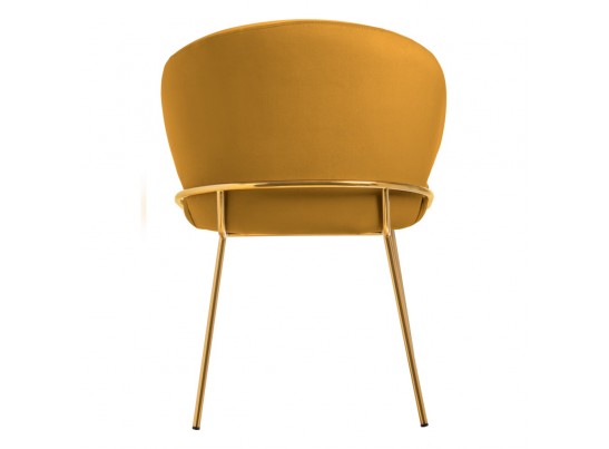 Стул-полукресло Emil медовый с золотыми ножками в Набережных Челнах