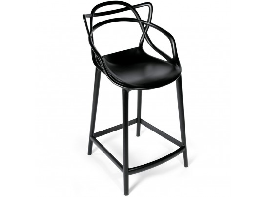 Комплект из 2-х стульев полубарных Masters чёрный в Набережных Челнах