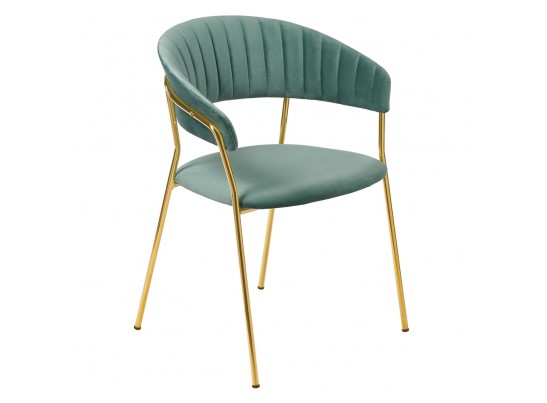 Комплект из 2-х стульев Turin мятный с золотыми ножками в Набережных Челнах