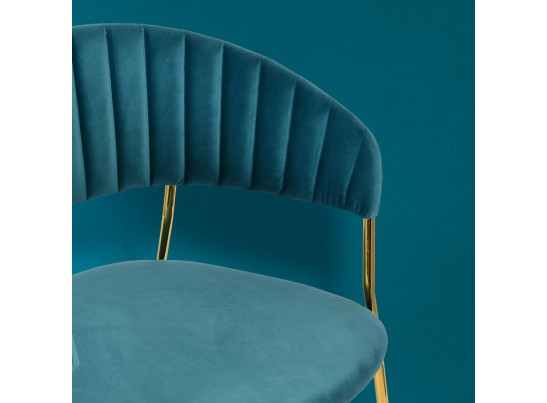 Стул Turin бирюзовый с золотыми ножками в Набережных Челнах