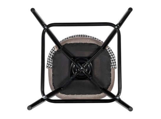 Стул полубарный Leo латте с жаккардом, поворотный механизм в Набережных Челнах