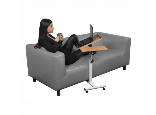 Стол многофункциональный Palma 60x40x62-96см, светлое дерево, белый в Набережных Челнах