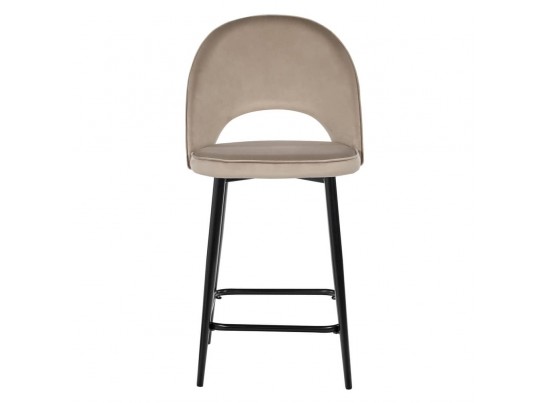 Стул полубарный Leo латте с жаккардом, поворотный механизм в Набережных Челнах