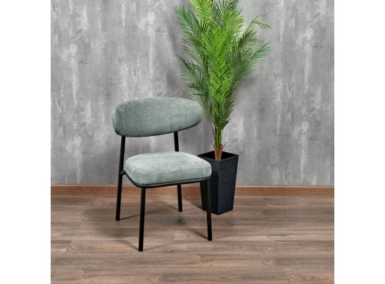 Стул Lucas 2 шалфей шенилл с чёрными ножками в Набережных Челнах