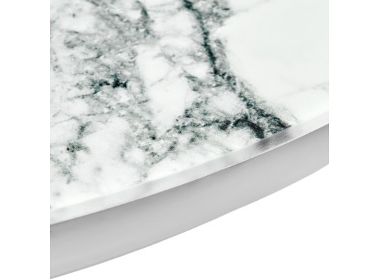 Набор кофейных столиков Tango белый мрамор с белыми ножками в Набережных Челнах