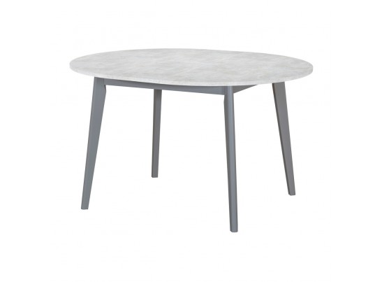 Стол Oslo круглый раскладной 110-140x110x76см, Бетон лайт, серый в Набережных Челнах