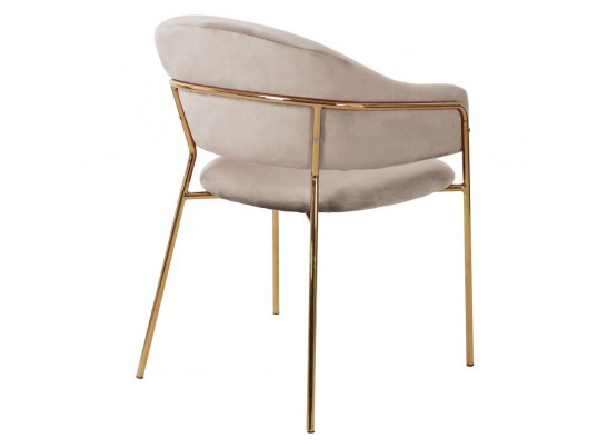 Стул Felix бежевый с золотыми ножками в Набережных Челнах