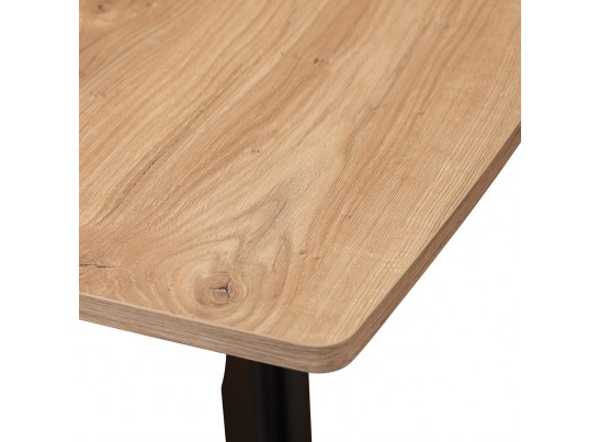 Стол Oslo 120-160 x 80см, Дуб Навара, чёрный в Набережных Челнах