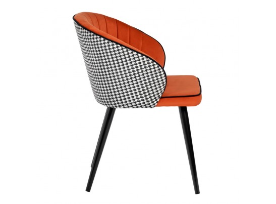Стул Paola оранжевый с жаккардом в Набережных Челнах