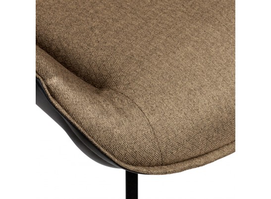 Стул Soft светло-коричневый с чёрным, рогожка в Набережных Челнах