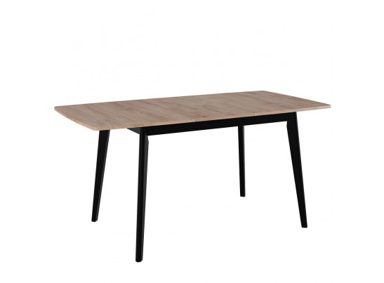 Стол Oslo раскладной 120-160x80x75см, Дуб Навара, чёрный в Набережных Челнах