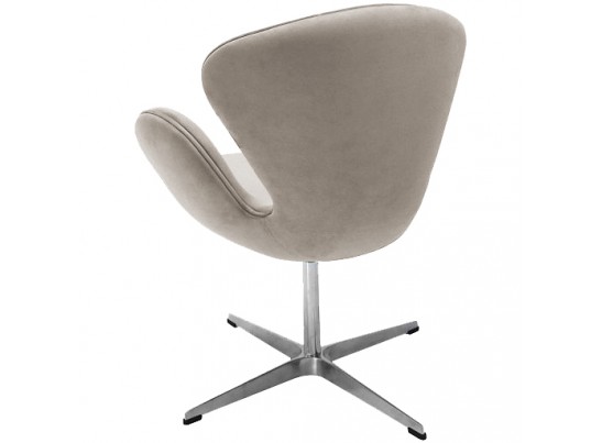 Кресло SWAN STYLE CHAIR латте, искусственная замша в Набережных Челнах