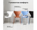 Комплект из 4-х стульев Seven Style белый с хромированными ножками в Набережных Челнах