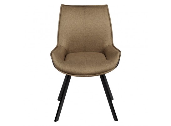 Стул Soft светло-коричневый с чёрным, рогожка в Набережных Челнах