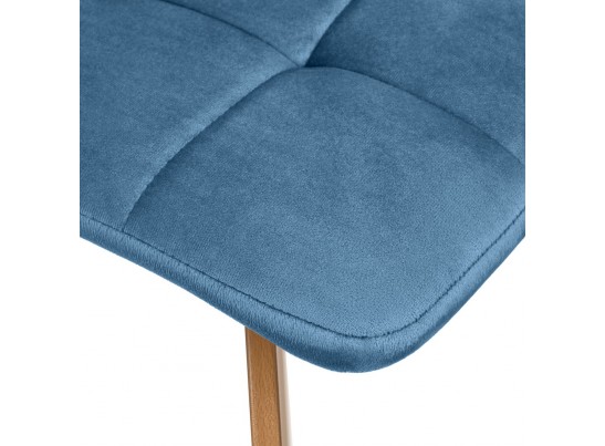 Комплект из 2-х стульев Easy тёмно-бирюзовый с ножками под дерево в Набережных Челнах