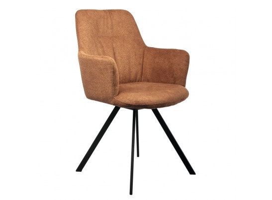 Комплект из 2-х стульев Grant терракотовый шенилл на поворотном механизме в Набережных Челнах