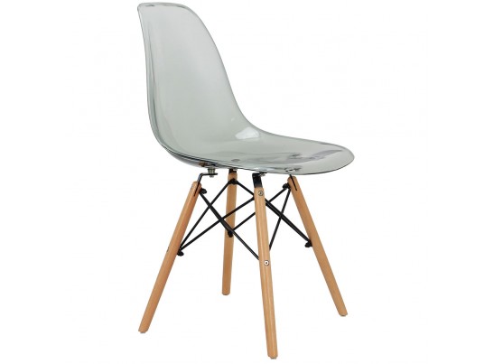 Комплект из 4-х стульев Eames прозрачный серый в Набережных Челнах