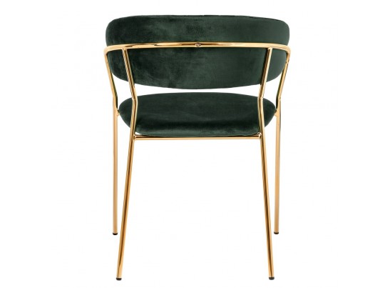Комплект из 2-х стульев Turin зеленый с золотыми ножками в Набережных Челнах