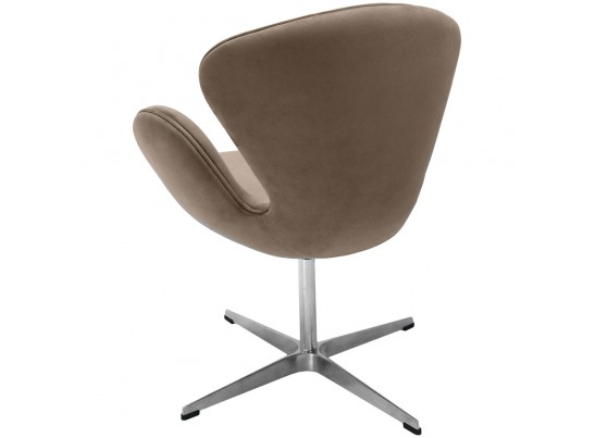 Кресло SWAN CHAIR латте, искусственная замша в Набережных Челнах