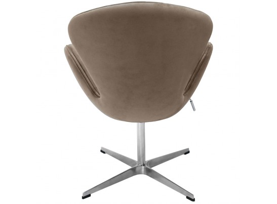 Кресло SWAN CHAIR латте, искусственная замша в Набережных Челнах