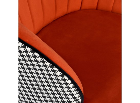 Стул Paola оранжевый с жаккардом в Набережных Челнах