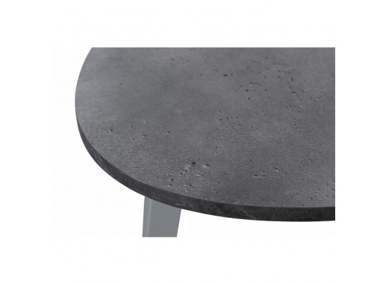 Стол Oslo круглый раскладной 110-140x110x76см, Бетон Портленд, серый в Набережных Челнах