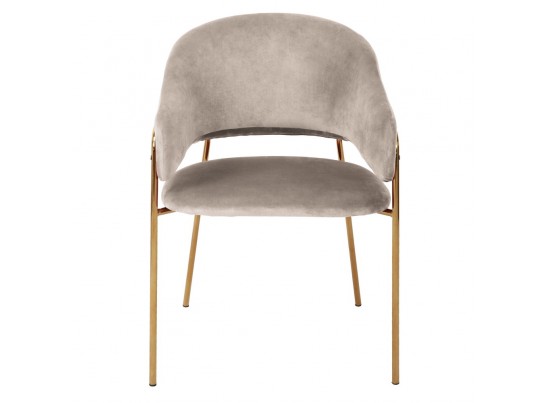 Стул Felix бежевый с золотыми ножками в Набережных Челнах