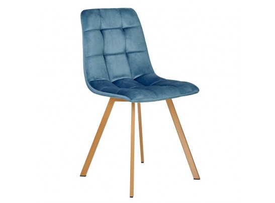 Комплект из 2-х стульев Easy тёмно-бирюзовый с ножками под дерево в Набережных Челнах