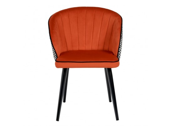 Стул Paola оранжевый с жаккардом в Набережных Челнах