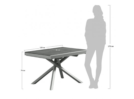 Стол раздвижной MELANIA кобальт в Набережных Челнах