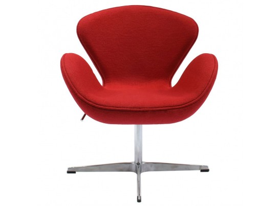 Кресло SWAN CHAIR красный кашемир в Набережных Челнах