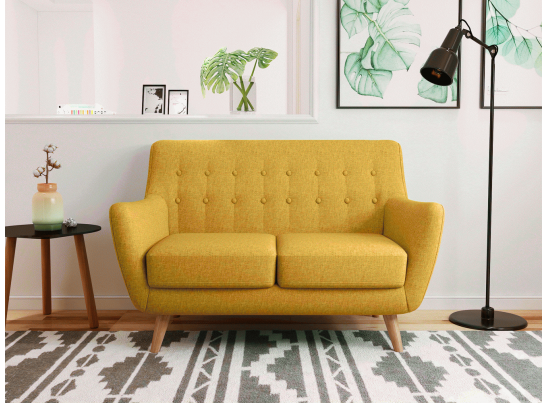 Диван Picasso двухместный горчичный в Набережных Челнах