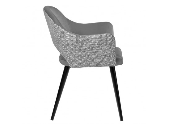Стул Bruno серый с жаккардом в Набережных Челнах