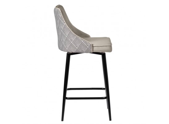 Стул полубарный Dave латте с жаккардом, с поворотным механизмом в Набережных Челнах