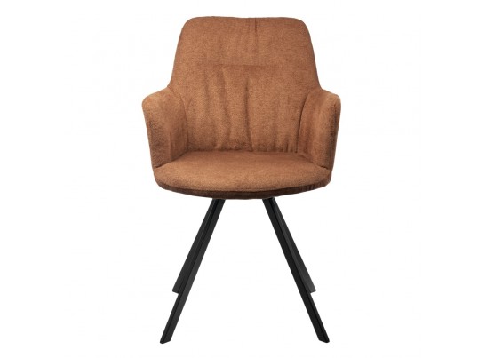 Комплект из 2-х стульев Grant терракотовый шенилл на поворотном механизме в Набережных Челнах