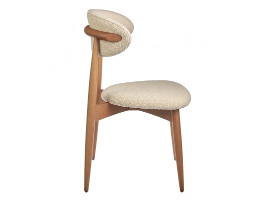 Стул Lucas латте букле с ножками цвета орех в Набережных Челнах