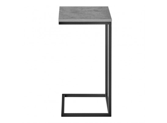 Придиванный столик Loft 35х35 Бетон Чикаго с чёрными ножками в Набережных Челнах