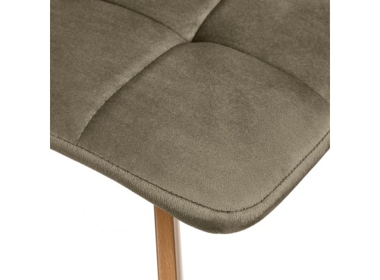 Комплект из 2-х стульев Easy тёмно-коричневый с ножками под дерево в Набережных Челнах