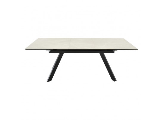 Стол Adam раскладной 140-190x90x75см, керамогранит бежевый, чёрный в Набережных Челнах