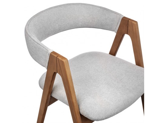 Стул Alan серый букле с ножками цвета орех в Набережных Челнах