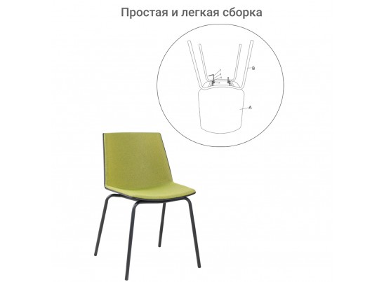 Стул Stark зеленый в Набережных Челнах