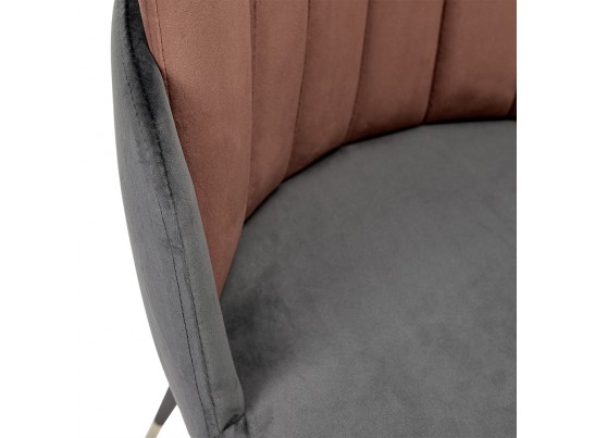 Стул Peki тёмно-серый, терракотовый в Набережных Челнах