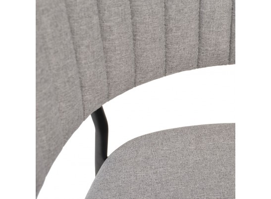 Стул Turin светло-серая рогожка с чёрными ножками в Набережных Челнах