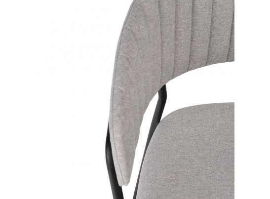 Стул Turin светло-серая рогожка с чёрными ножками в Набережных Челнах