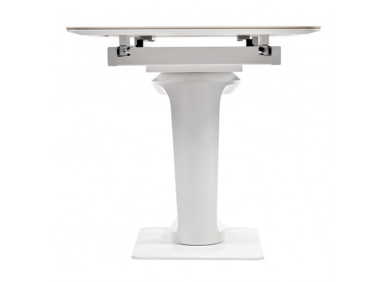 Стол Flame раскладной 116-155x80x76см, керамогранит белый мрамор, белый в Набережных Челнах