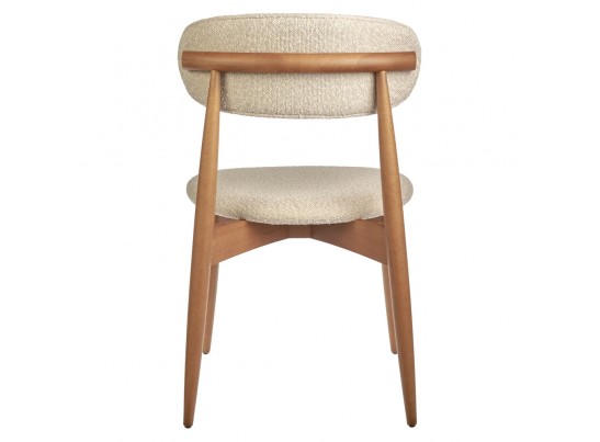 Стул Lucas латте букле с ножками цвета орех в Набережных Челнах